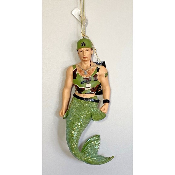 December Diamonds SARGE Christmas Ornament In Original Box Merman RETIRED 2006 - Picture 1 of 16